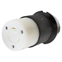 HUBBELL Hubbell HBL2313 20A 125V Twist-Lock INSULGRIP Black & White Nylon Connector Body