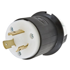 HUBBELL Hubbell HBL2321 20A 250V Twist-Lock INSULGRIP Black Nylon Plug, Straight