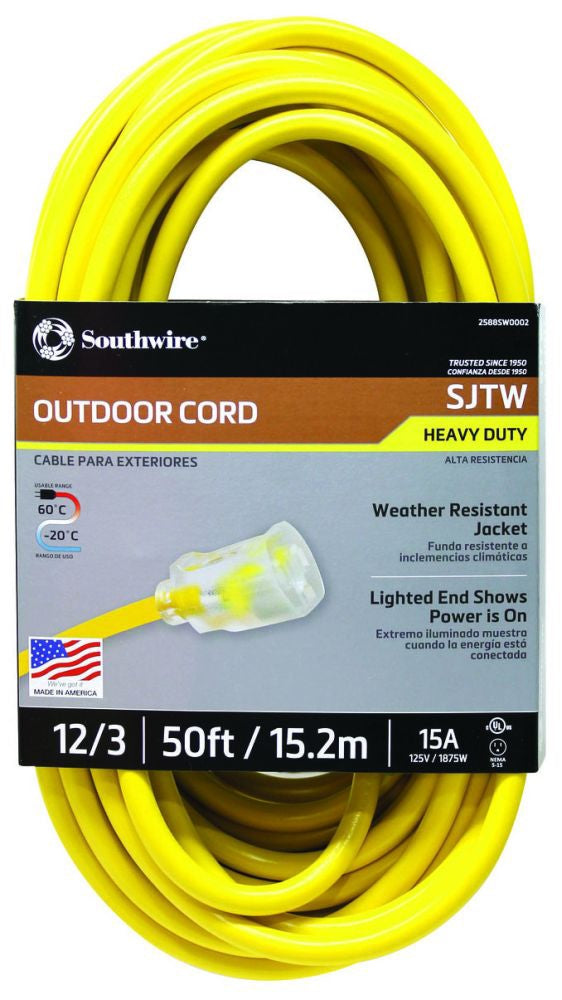 COLEMAN CABLE Coleman 02588-00-02 50FT Outdoor Extension Cord