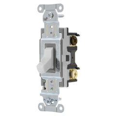 HUBBELL Hubbell Wiring Device-Kellems CS320W Toggle Switch 20A 120/277V 3Way White