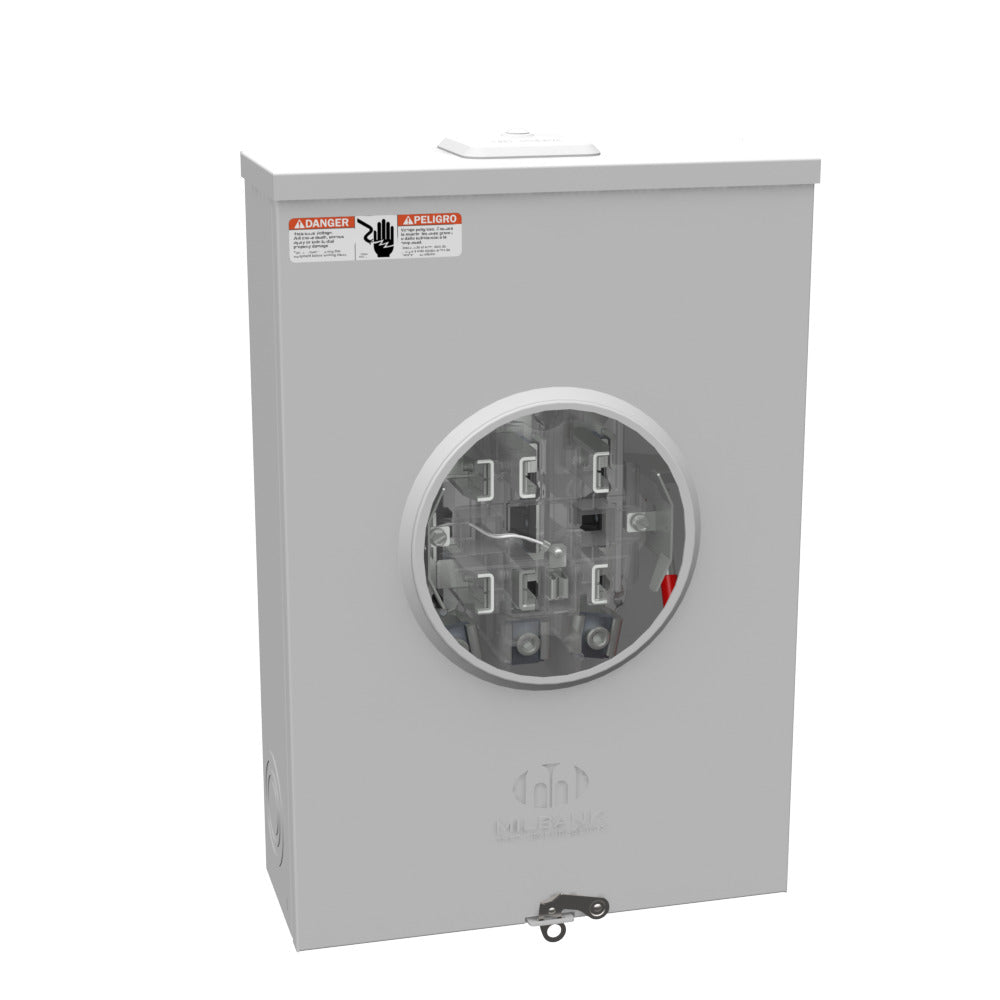 MILBANK Milbank U7423-RXL Single Position Meter Socket 200 Amp 3 Phase Ringless Lever 7 Term