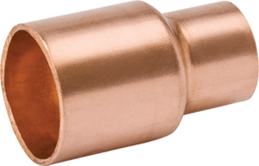MUELLER INDUSTRIES Mueller W01064 Copper Coupling, 1-5/8 x 1-3/8 OD (C x C)