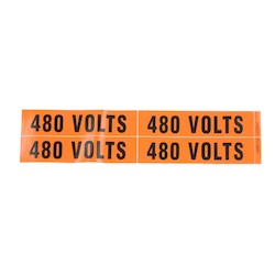 PANDUIT Panduit PCV-480BY Voltage Marker 4.5 x 1.13