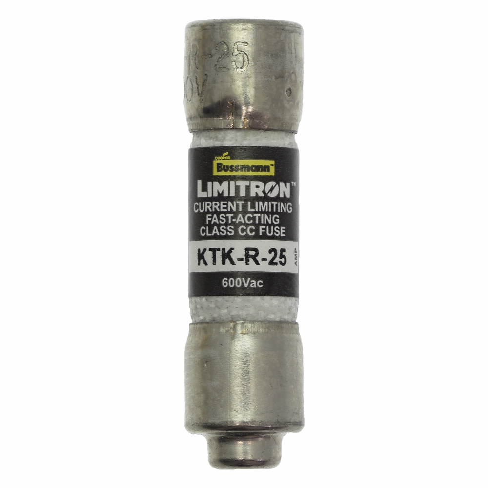 EATON BUSSMANN Bussmann KTK-R-25 600V 25Amp Limitron Current-Limiting Fast-Acting Fuse Class-CC