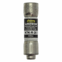 EATON BUSSMANN Bussmann KTK-R-25 600V 25Amp Limitron Current-Limiting Fast-Acting Fuse Class-CC