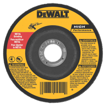 DEWALT DW8004 GRINDING & CUT OFF WHEELS