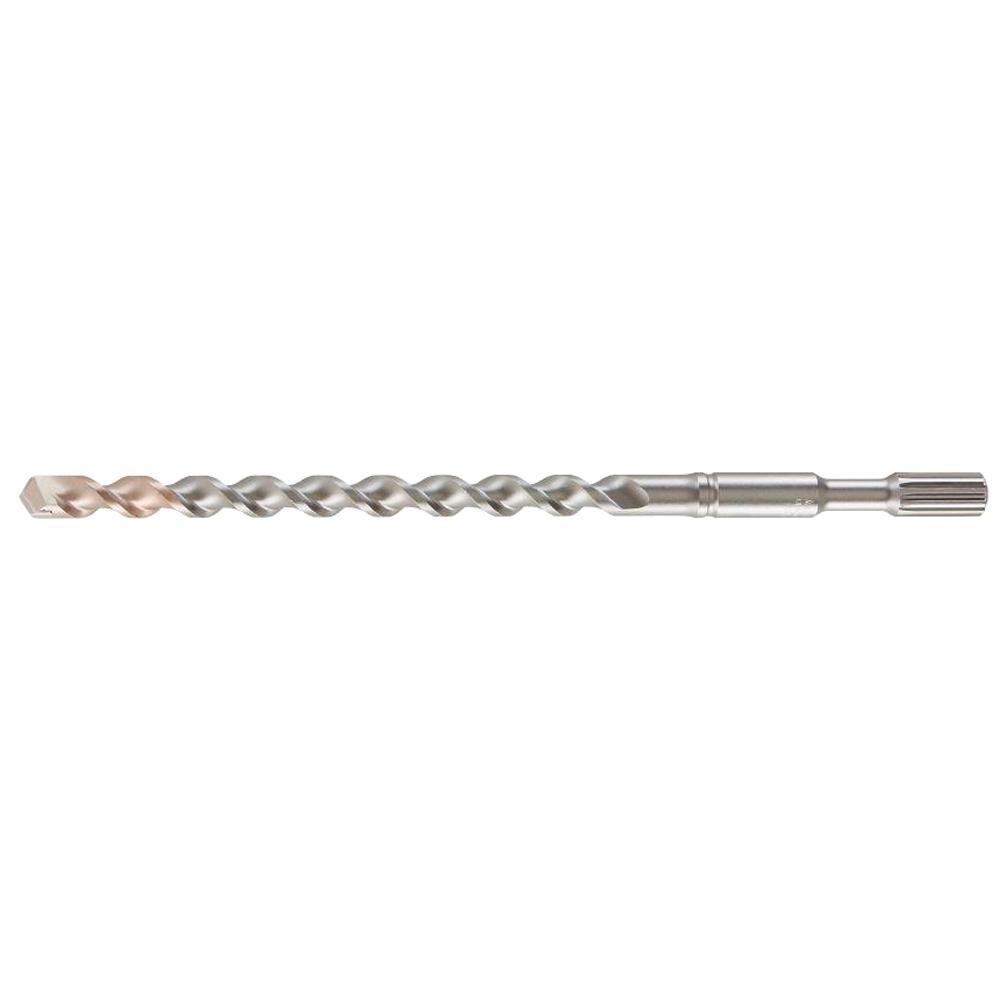 MILWAUKEE Milwaukee 48204076 2-Cutter Rotary Hammer Drill Bit 3/4 in 3/4 in Spline Shank 10 in D Cutting
