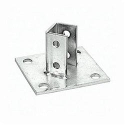 ABB ABB AP-232SQ-EG Superstrut Steel Square Post Base Connector with SilverGalv Finish
