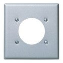 LEVITON Leviton S701-40 2-Gang Power Receptacle Wallplate Standard Size