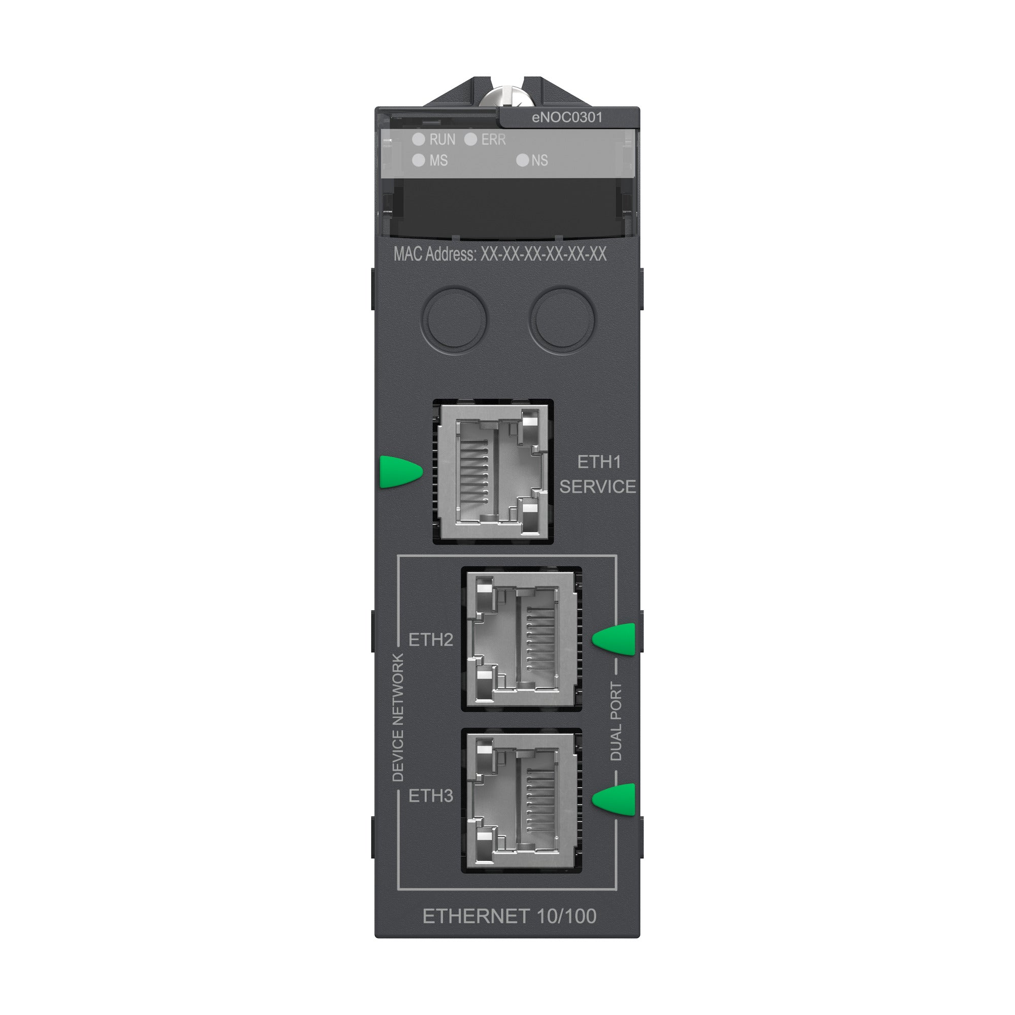 SCHNEIDER ELECTRIC Schneider Electric BMENOC0301 network module, Modicon M580, Ethernet IP/Modbus TCP