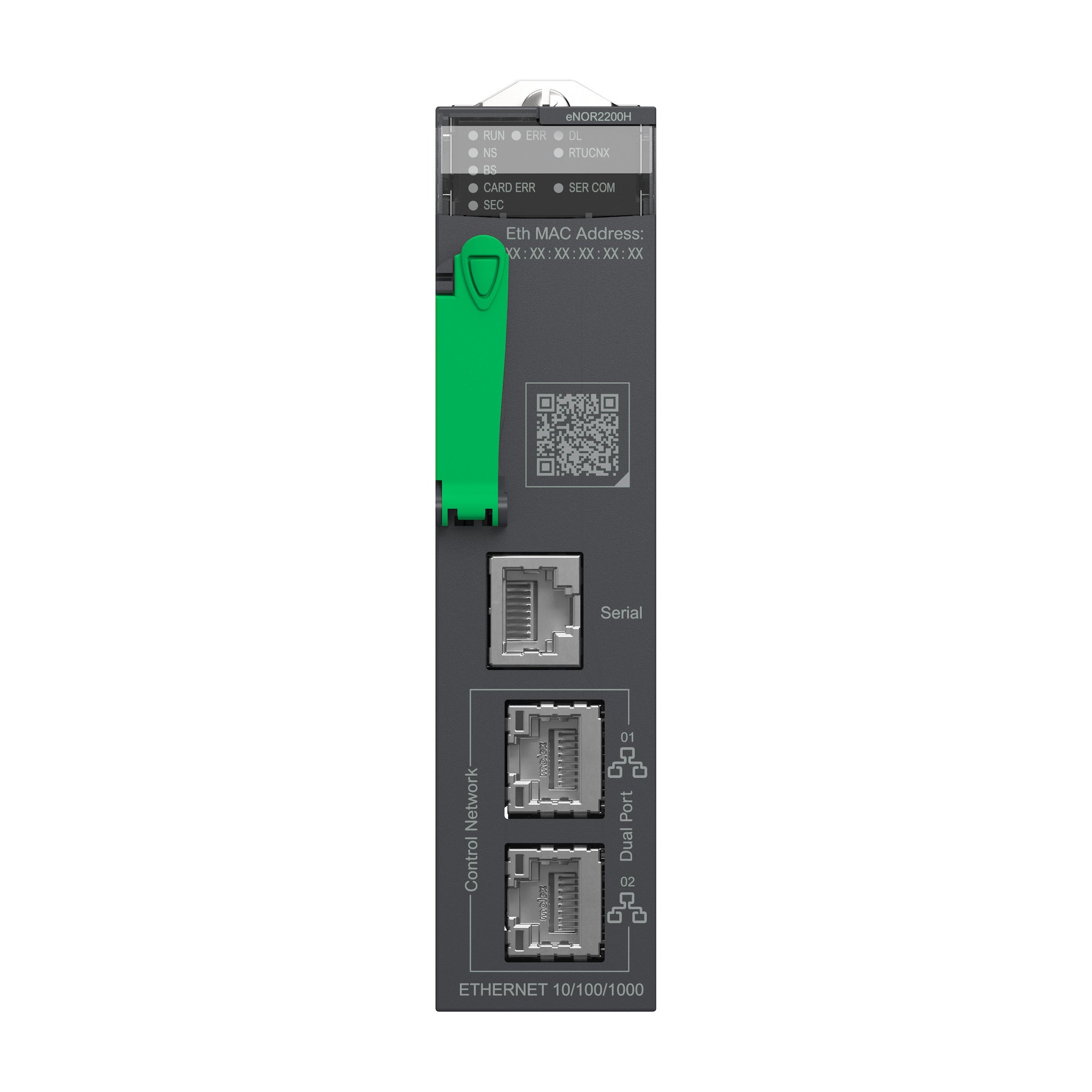SCHNEIDER ELECTRIC Schneider Electric BMENOR2200H communication module, Modicon M580, IEC 60870-5-101/104, DNP3, for severe environments