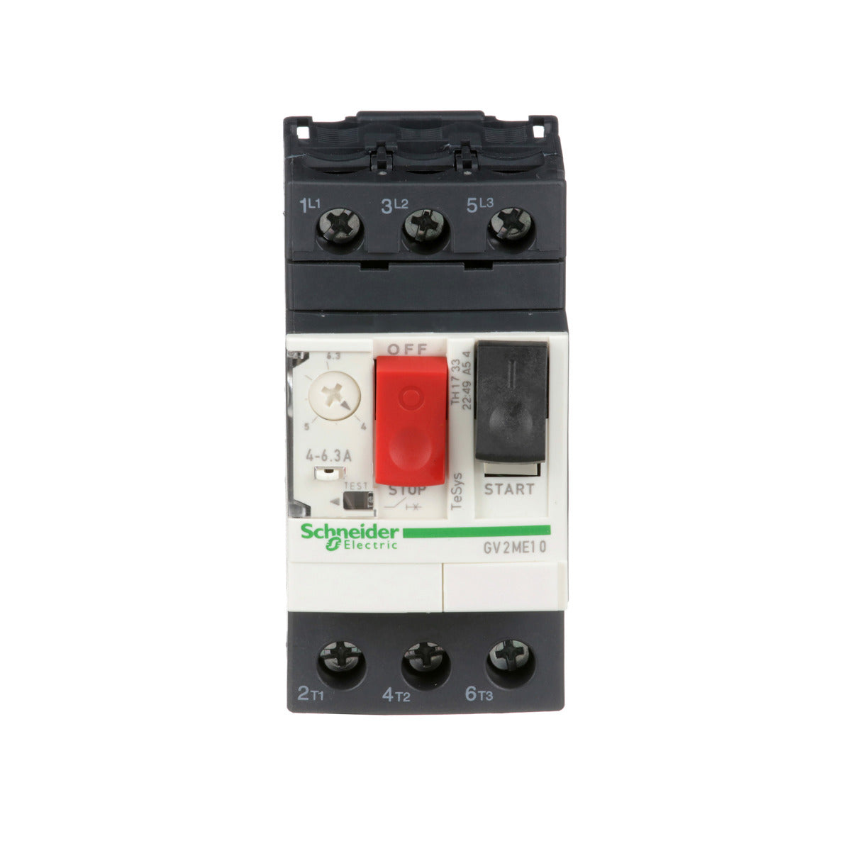 SCHNEIDER ELECTRIC Schneider Electric GV2ME10 Manual Starter 6.3 Amp 3 Pole 600 VAC