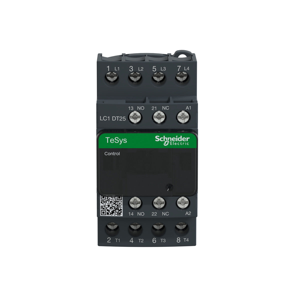 SCHNEIDER ELECTRIC Schneider Electric LC1DT25U7 Square D 600 VAC 25 Amp 4-Pole 1NO 1NC Screw Terminal Full Voltage Non-Reversing IEC Contactor