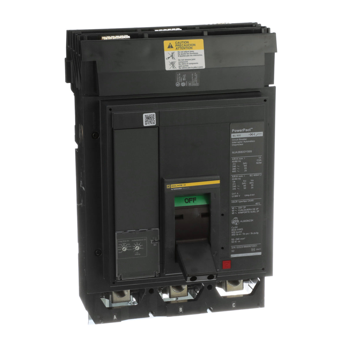SCHNEIDER ELECTRIC MJA36800E10 CIRCUIT BREAKERS