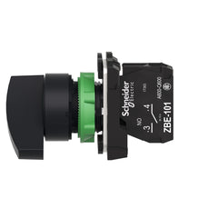 Schneider Electric XB5AJ21 Selector Switch Harmony XB5 Plastic Black 22mm Long Handle 2 Positions Replacement MPN