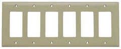 Pass & Seymour TP266I 6Gang Wall Plate, Decorator, Nylon, Standard - Ivory