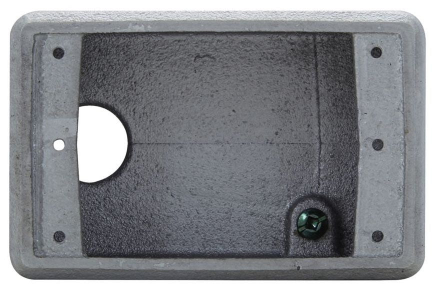 EATON Crouse-Hinds FDA2 3/4 NPT Cast Iron 1-Gang Back Feed Device Box