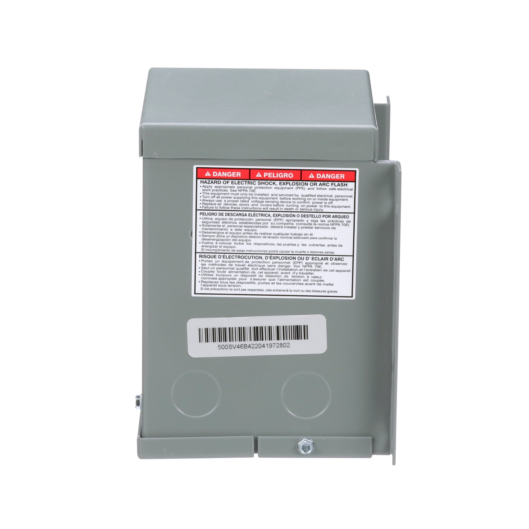SCHNEIDER ELECTRIC Square D 500SV46B 0.5 KVA 120 x 240 VAC Primary 16/32 VAC Secondary Dry Type Buck and Boost Transformer