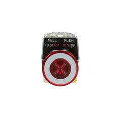 Schneider Electric 9001KR9P1RH13 30mm Push Button Type K illuminated push pull operator transformer 120 VAC red mushroom cap 1 NO and 1 NC