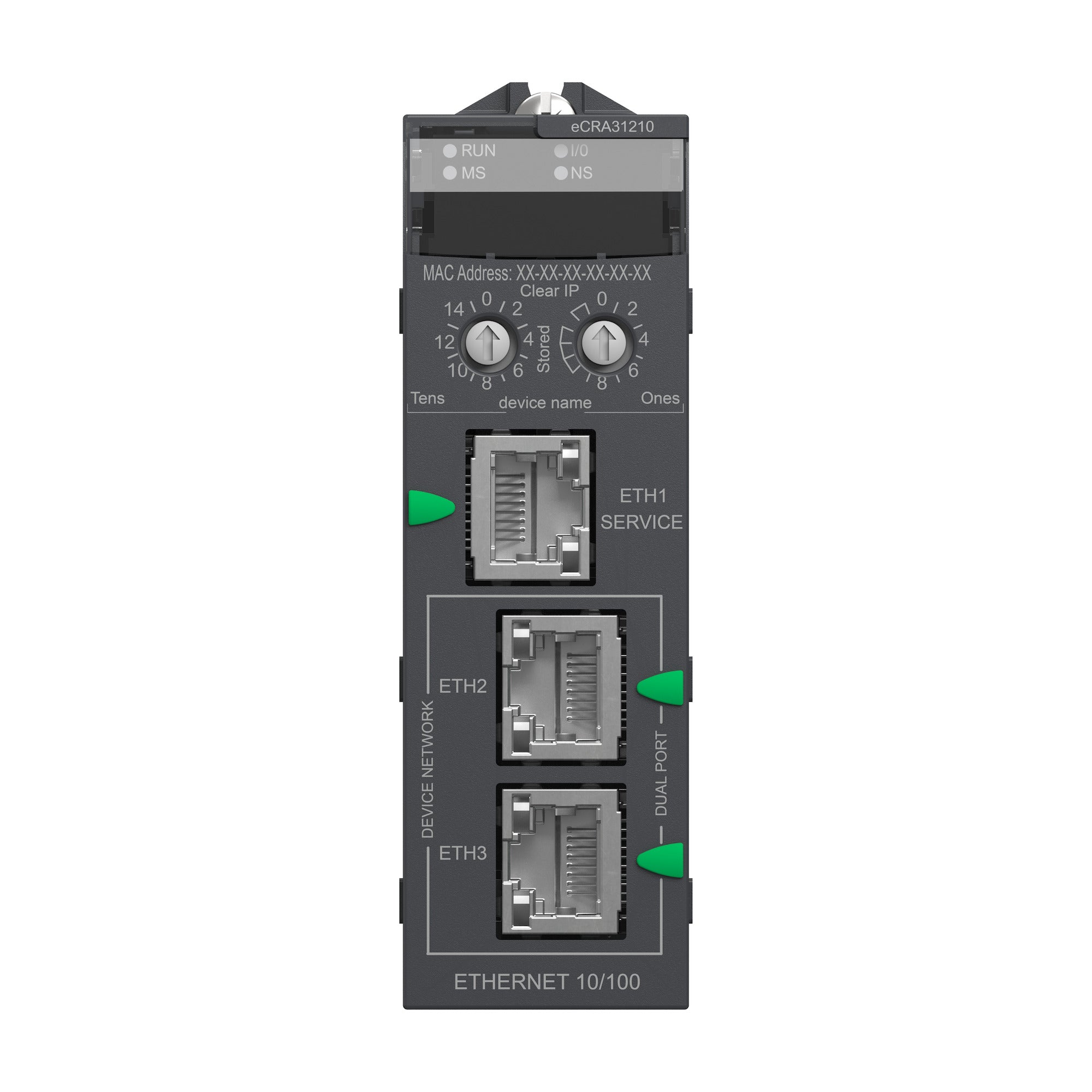 SCHNEIDER ELECTRIC Schneider Electric BMECRA31210 EIO Drop Adapter With Ethernet Backplane