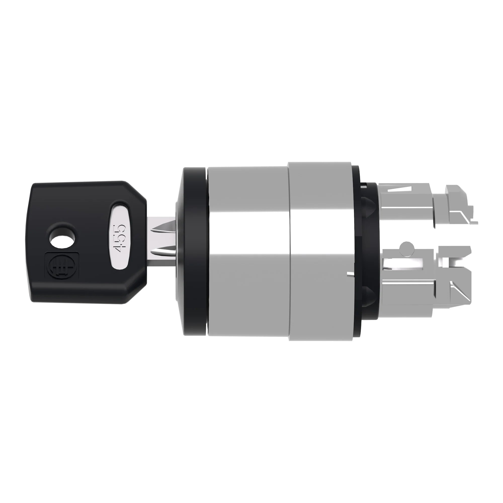 SCHNEIDER ELECTRIC Schneider Electric ZB4BG5 Head for Key Selector Switch Harmony XB4 Metal Black 22mm Key 455