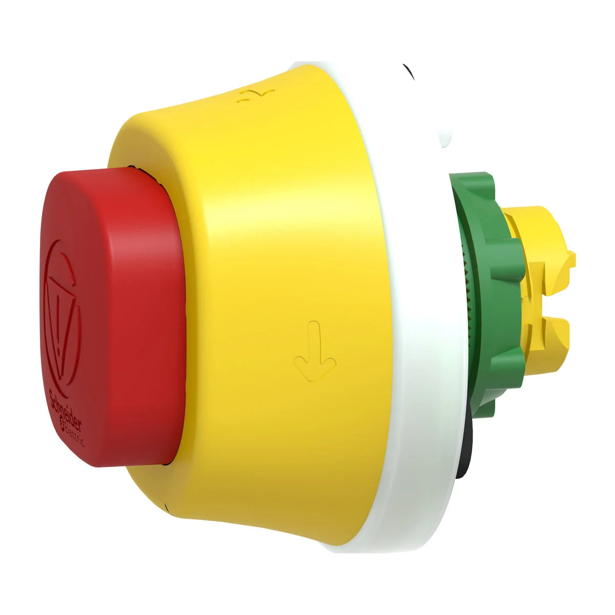 SCHNEIDER ELECTRIC Schneider Electric ZB5AS84W3B Antimicrobial Illuminated Emergency Stop Head 22mm