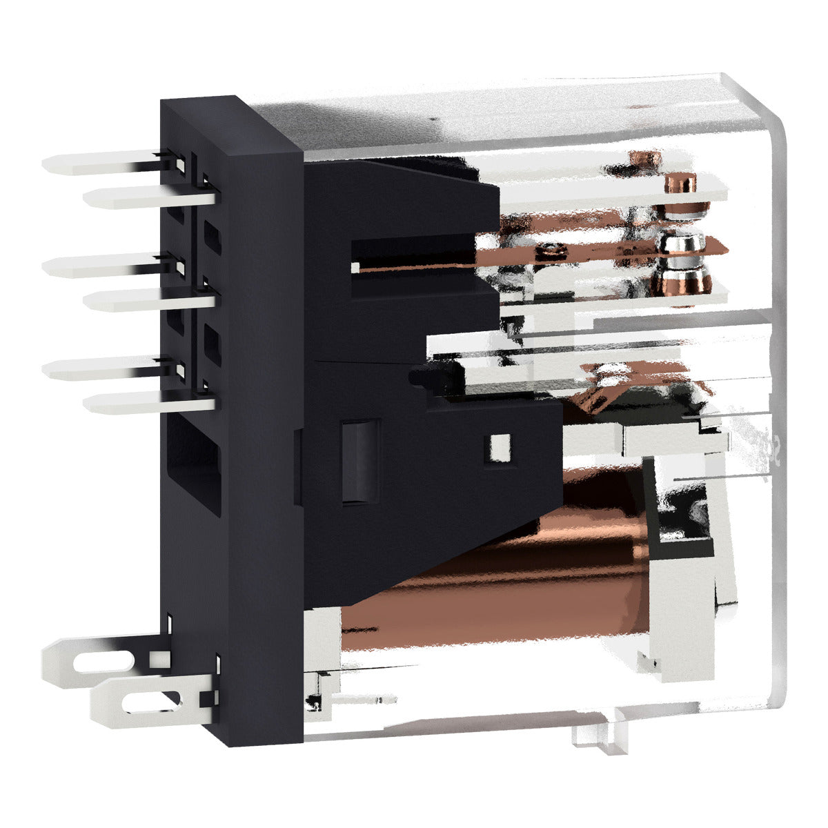 SCHNEIDER ELECTRIC Schneider Electric RXG25BD interface plug in relay, Harmony Electromechanical Relays, 5A, 2CO, 24V DC