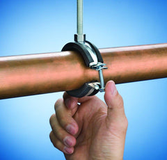 NVENT nVent CADDY 454009 Superfix 454 Series 2 in. Threaded Electrogalvanized EPDM, SBR and Steel Pipe Clamp