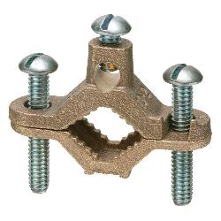 ARLINGTON Arlington 720B Bare Wire Ground Clamp with Galvanized Steel Screw, 1/2 to 1 Pipe Size, 10 to 2 AWG Conductor