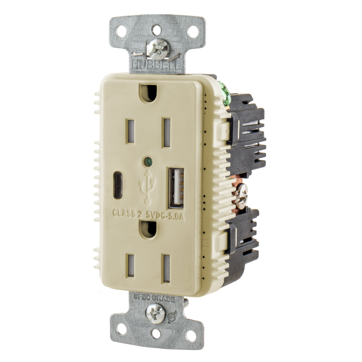 HUBBELL USB15AC5I ELECTRICAL CORDS, PLUGS, AND RECEPTACLES