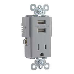 PASS & SEYMOUR TR5261USBGRY POOL CORDS AND RECEPTACLES