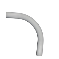 CANTEX Cantex 5121057 Plain End SCH 80 Conduit Elbow 90 deg 1-1/2 in