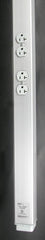 LEGRAND Wiremold AMDTP-4 Tele-Power Pole Aluminum 2-20A Duplex 10Ft