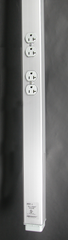 LEGRAND Wiremold AMDTP-4 Tele-Power Pole Aluminum 2-20A Duplex 10Ft
