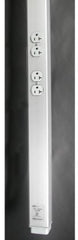 LEGRAND Wiremold AMDTP-4 Tele-Power Pole Aluminum 2-20A Duplex 10Ft