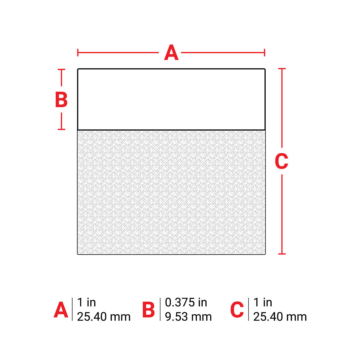 BRADY Brady PTL-19-427 Label Vinyl 1 x 1 250/RL