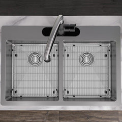 ELKAY Elkay ECTSRAD33226TBG3 Crosstown 33 x 22 in. 3 Hole Dual Mount Kitchen Sink