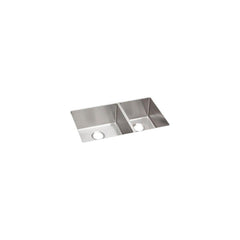 ELKAY Elkay ECTRU32179RT Crosstown 31-1/2 x 18-1/2 in. 18 Gauge Stainless Steel Double Bowl Undermount Sink