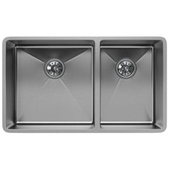 ELKAY Elkay ECTRU32179RT Crosstown 31-1/2 x 18-1/2 in. 18 Gauge Stainless Steel Double Bowl Undermount Sink