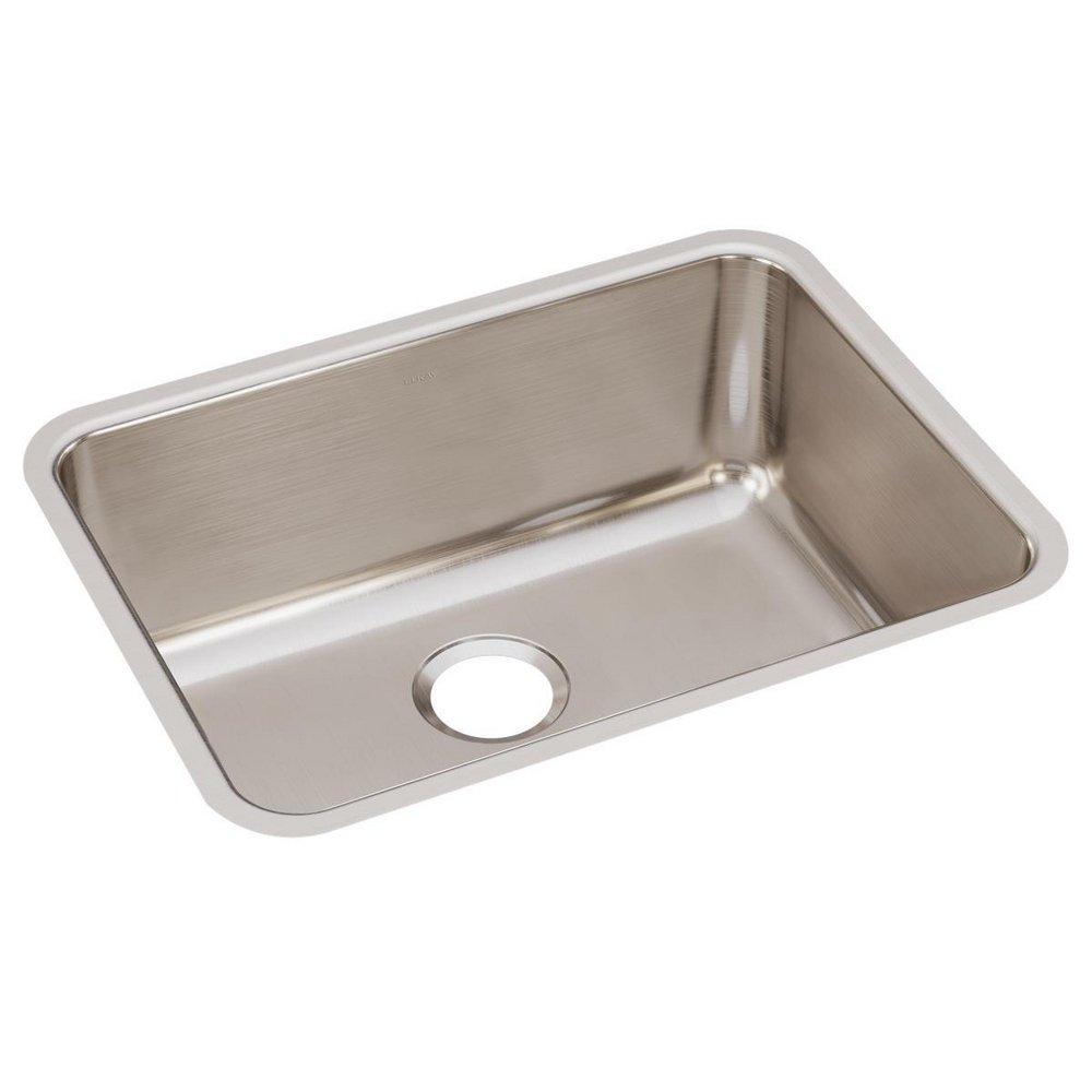 ELKAY Elkay ELUH231710 Lustertone Classic Stainless Steel Single Bowl Undermount Kitchen Sink