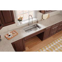 ELKAY Elkay ELUHAD281655PD Lustertone 30-1/2 x 18-1/2 in. No Hole Stainless Steel Single Bowl Undermount Kitchen Sink