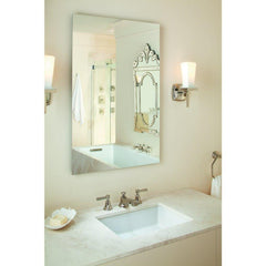 KOHLER KOHLER 2882-0 Verticyl 19-13/16 x 15-5/8 in. Rectangular Undermount Bathroom Sink in White