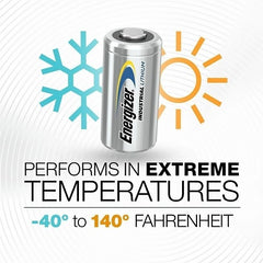 Energizer ELN123-12 Industrial 123A 3V Lithium Batteries, 12-Pack