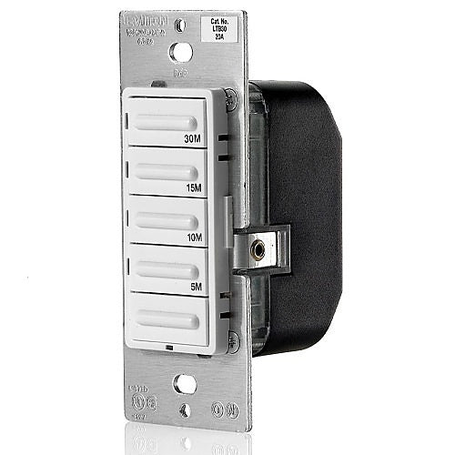 LEVITON Leviton LTB30-1LZ Decora Countdown Timer Switch 120 Volt 20 Amp 1800 Watt