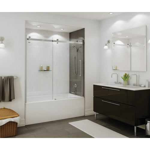 MAAX MAAX 105705-L-000-001 Maax Rubix 60 inch x 32 inch x 18 inch Acrylic Soaking Bathtub, Left Hand Drain, White