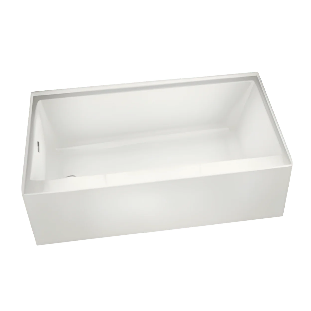 MAAX MAAX 105705-L-000-001 Maax Rubix 60 inch x 32 inch x 18 inch Acrylic Soaking Bathtub, Left Hand Drain, White