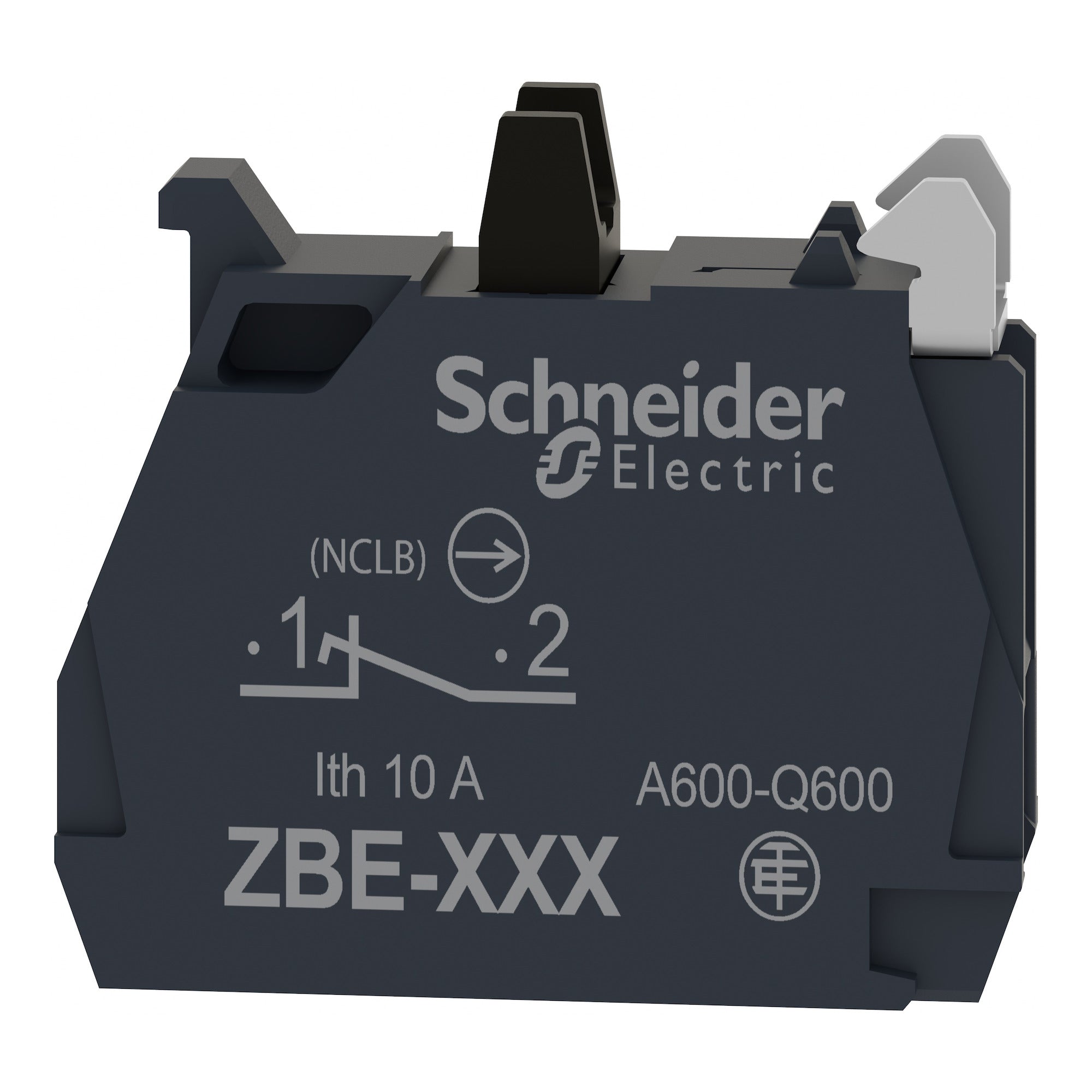 SCHNEIDER ELECTRIC Schneider Electric ZBE1026P Square D 22 mm 1NC Low-Power Switching Push Button Contact Block