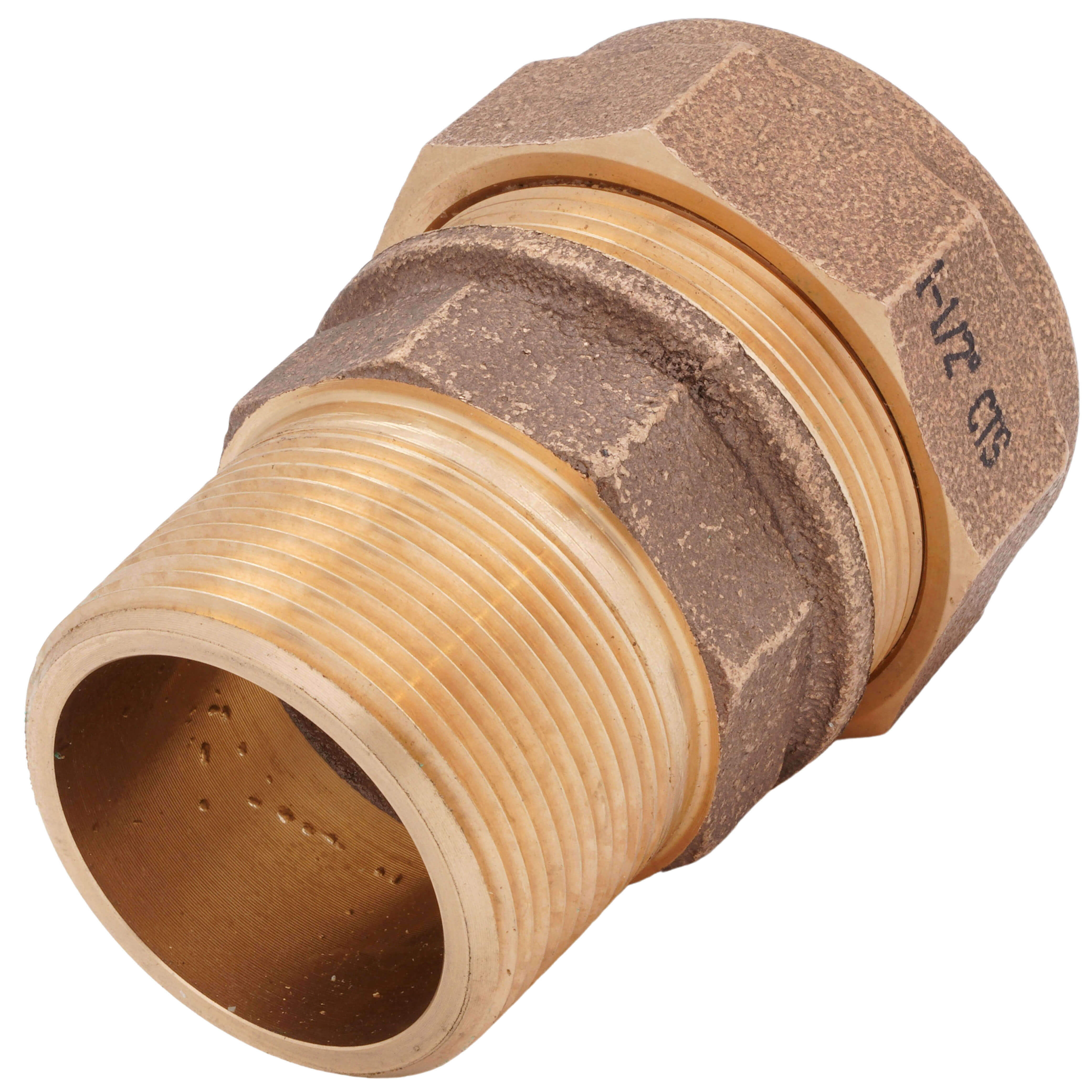 AY MCDONALD A.Y. McDonald 5130-199 1-1/2 in. CTS Compression x MIP Brass Straight Coupling