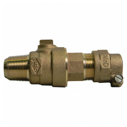 AY MCDONALD A.Y. McDonald 5133-163 1 in. CC x Compression Brass Ball Corp Valve M74701B22G