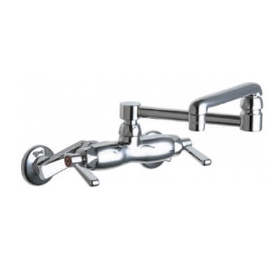 CHICAGO FAUCETS 445-DJ13ABCP KITCHEN FAUCETS